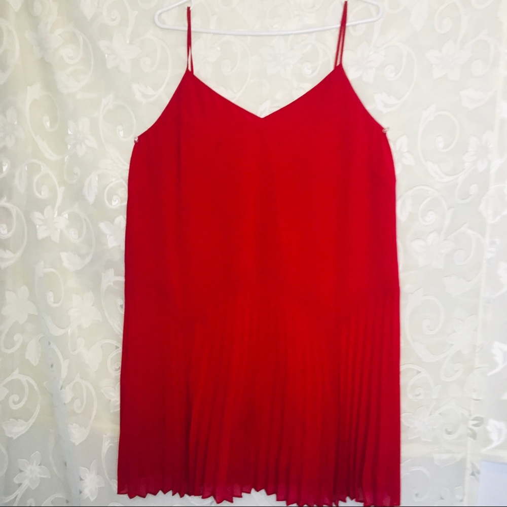 Pretty BCB redrayon slip dress with pleats!Size XL